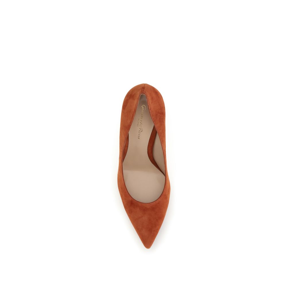 Red Calf Leather Bos Taurus High Heel Pumps