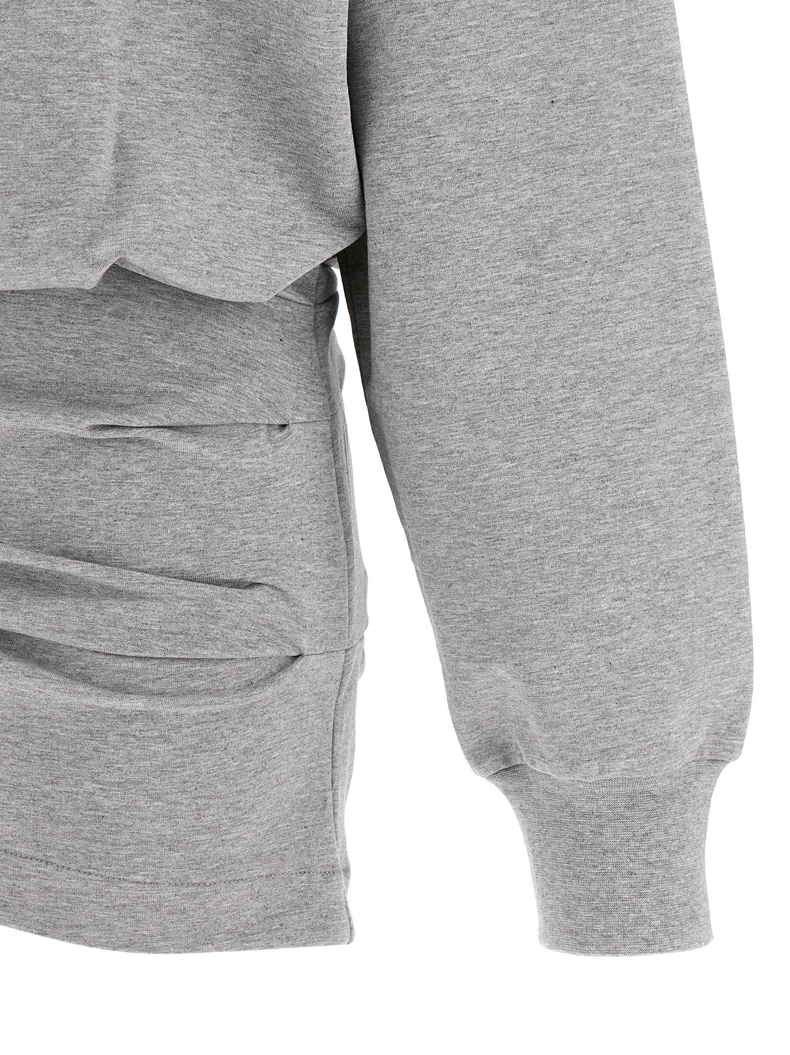 Gray Cotton Short Dress