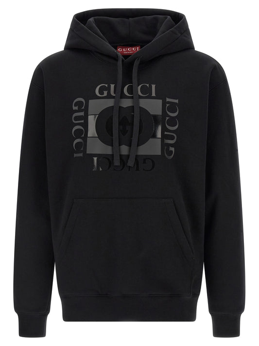 Black Cotton Sweatshirt