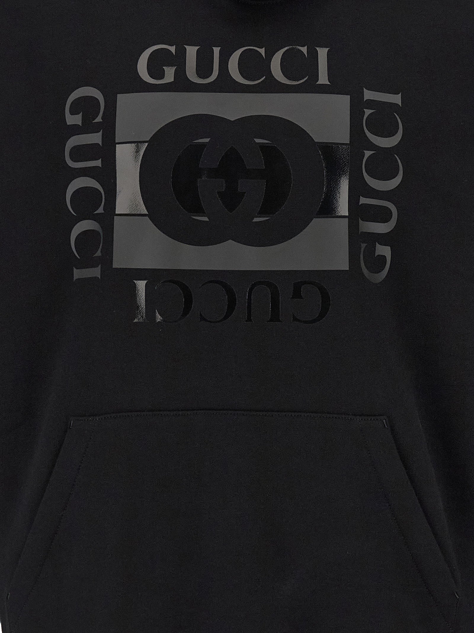 Black Cotton Sweatshirt