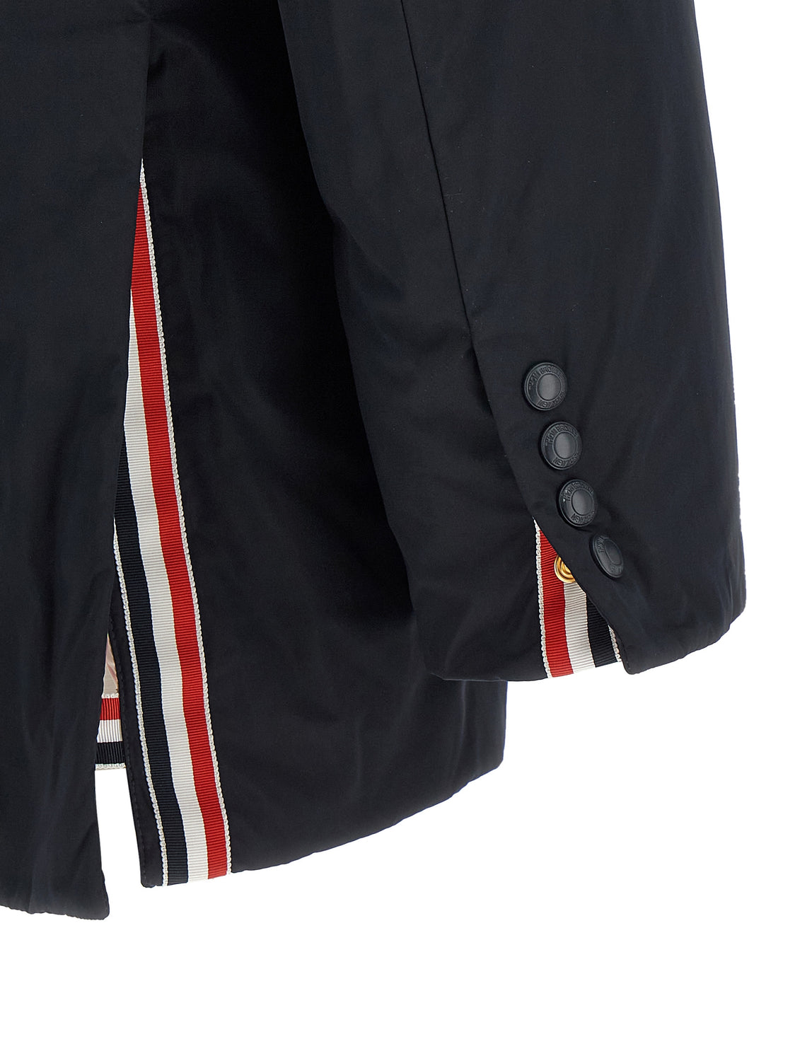 Blue Polyester Biker Jacket
