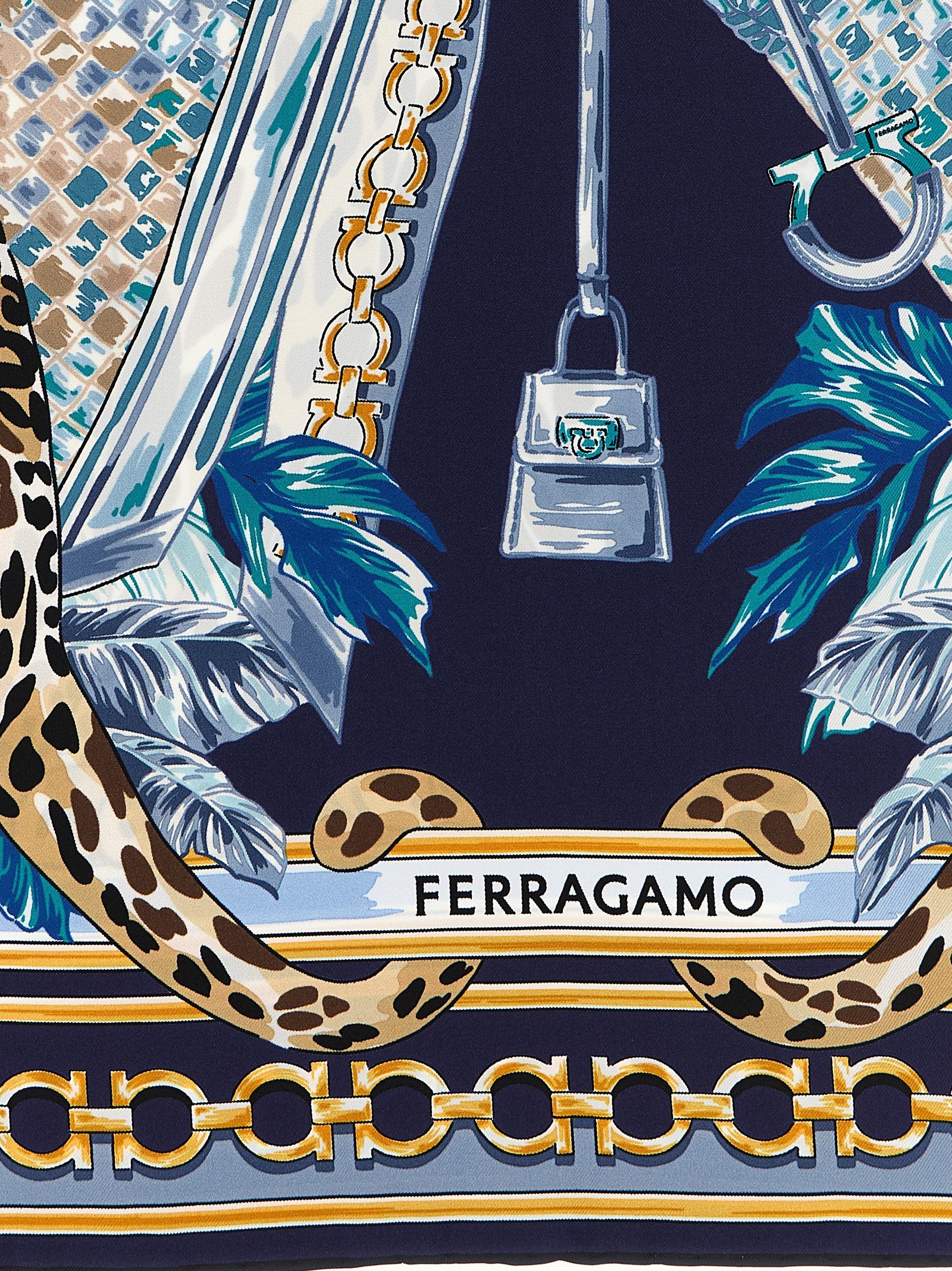 Blue Silk Foulard