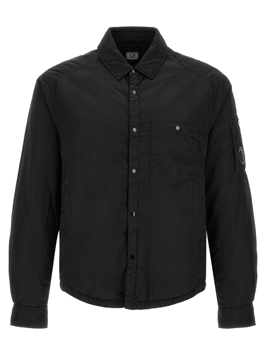 Black Polyamide Full-Length Jacket