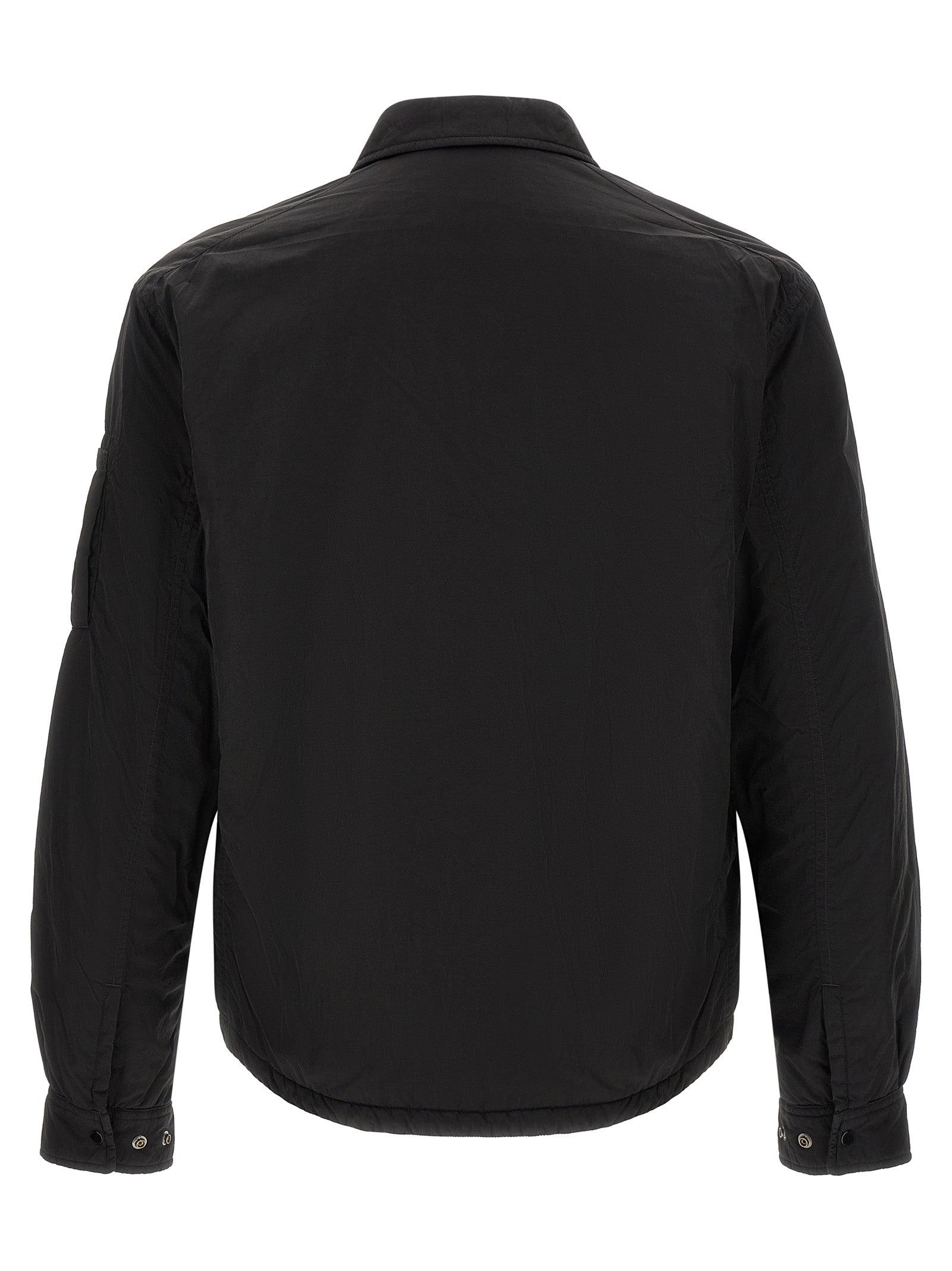 Black Polyamide Full-Length Jacket