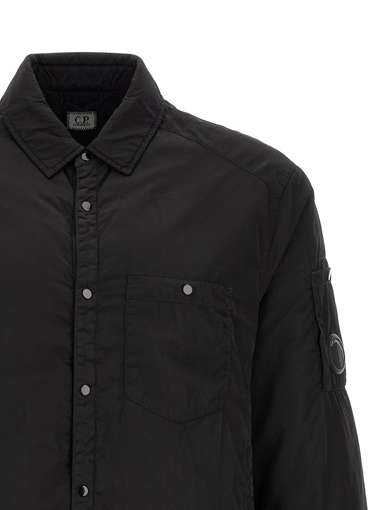 Black Polyamide Full-Length Jacket
