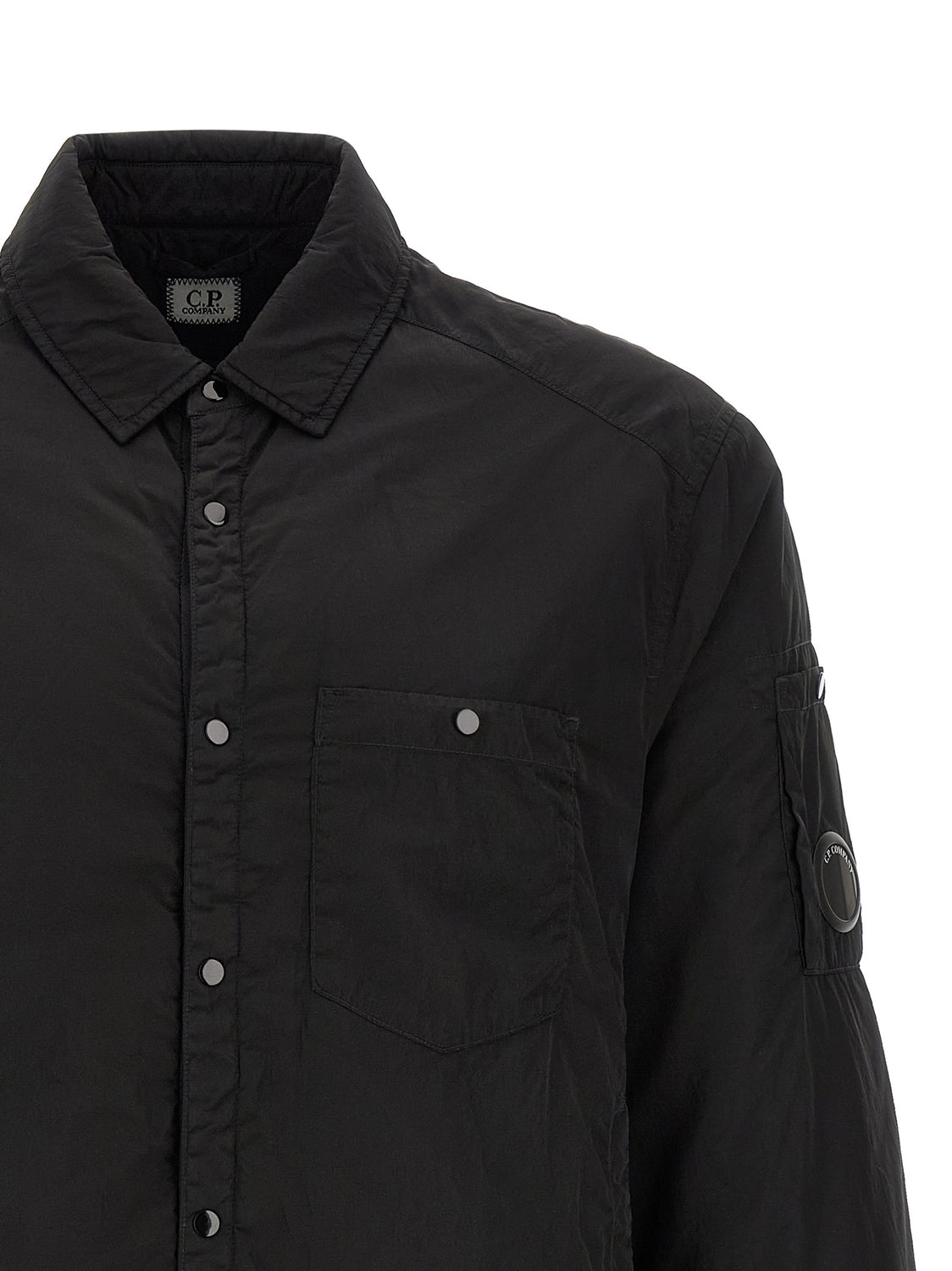 Black Polyamide Full-Length Jacket