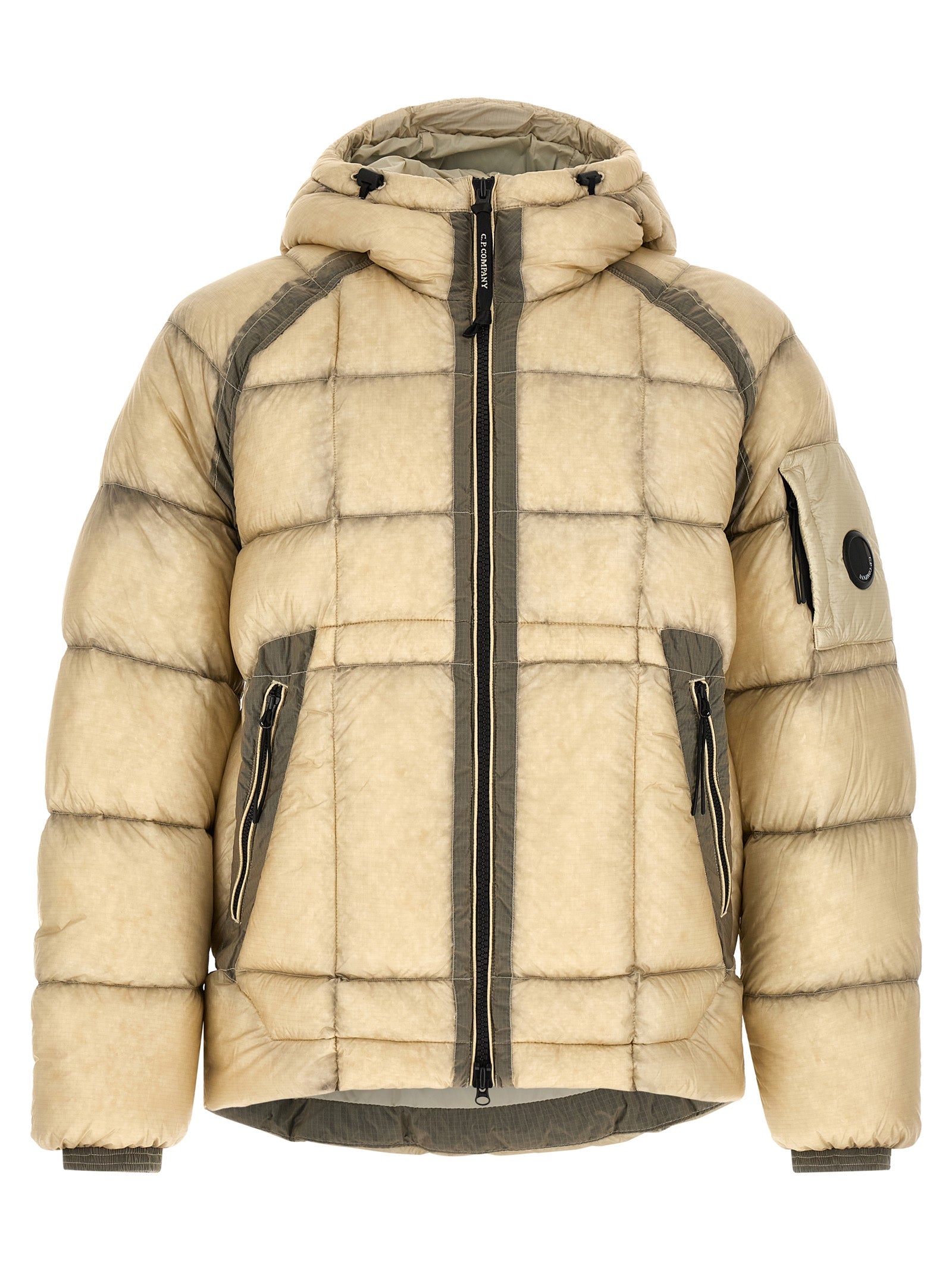 Beige Polyamide Shell Jacket