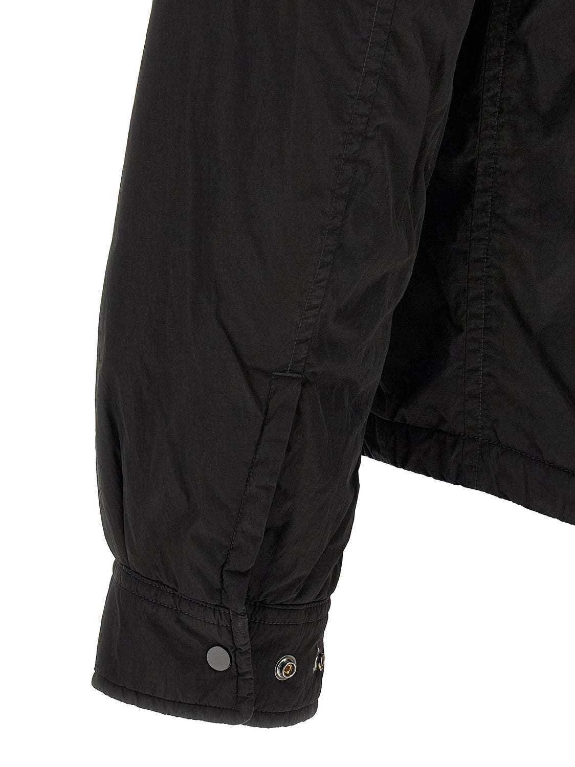Black Polyamide Full-Length Jacket