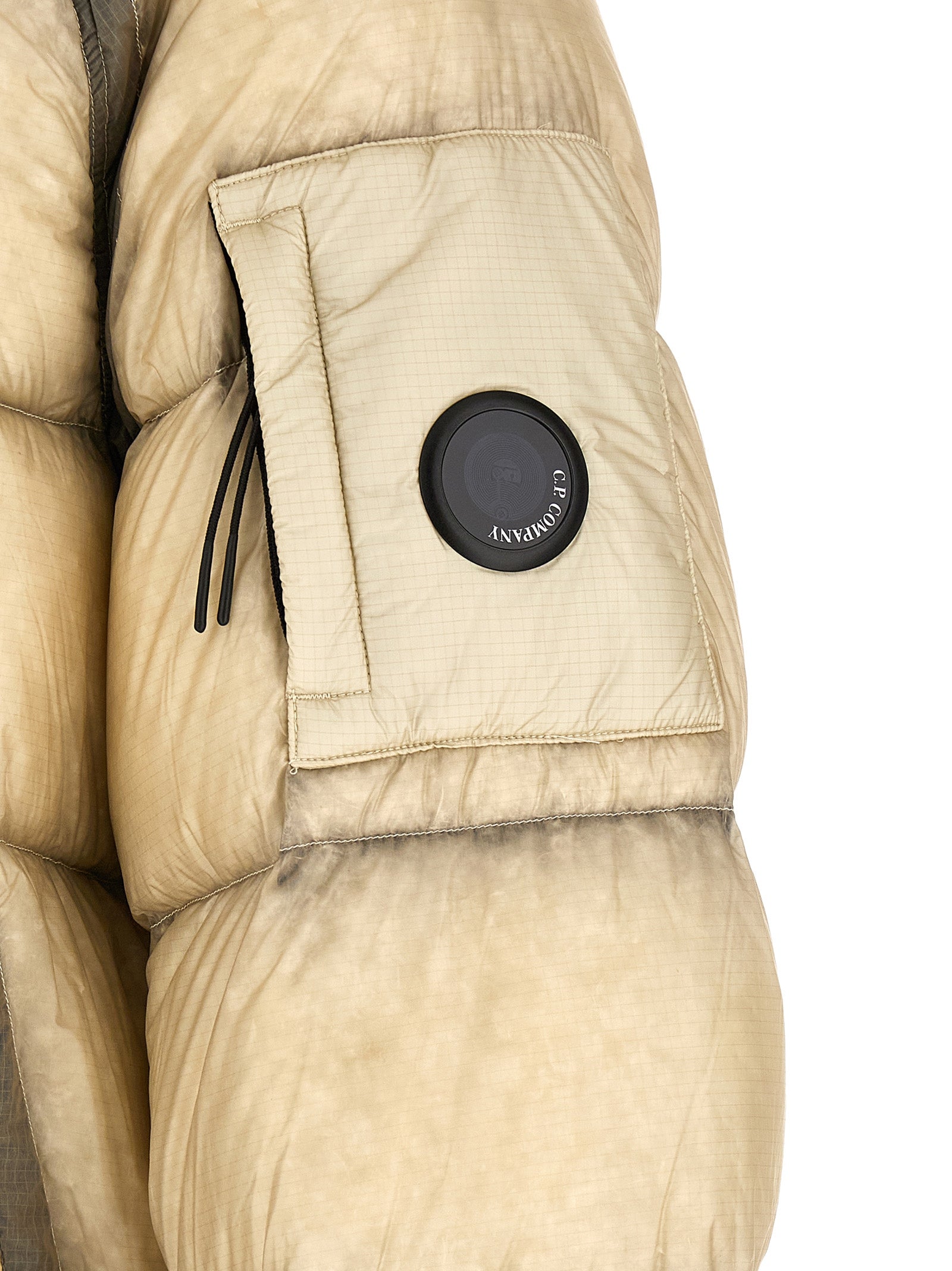 Beige Polyamide Shell Jacket
