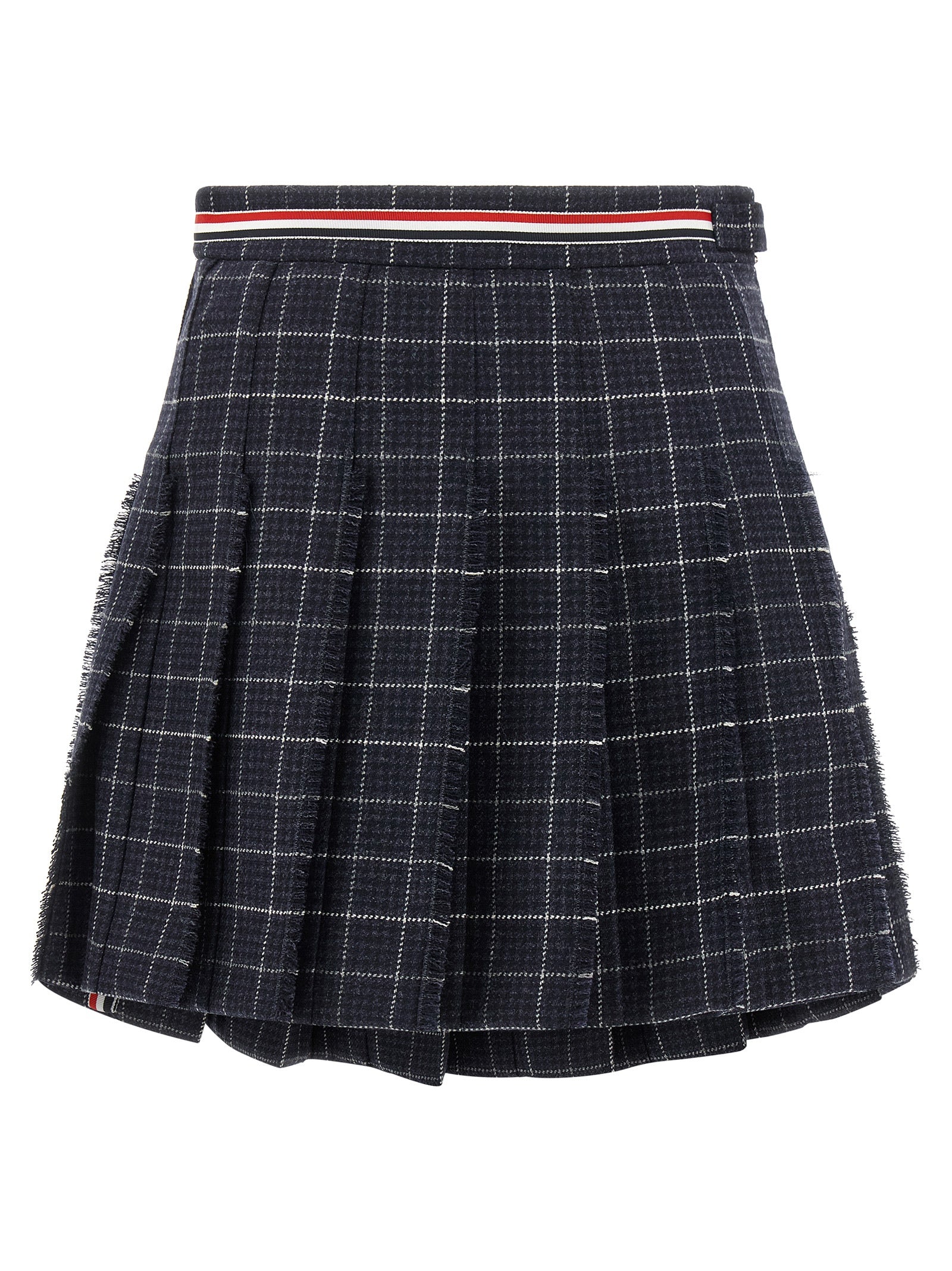 Blue Wool Long Skirt