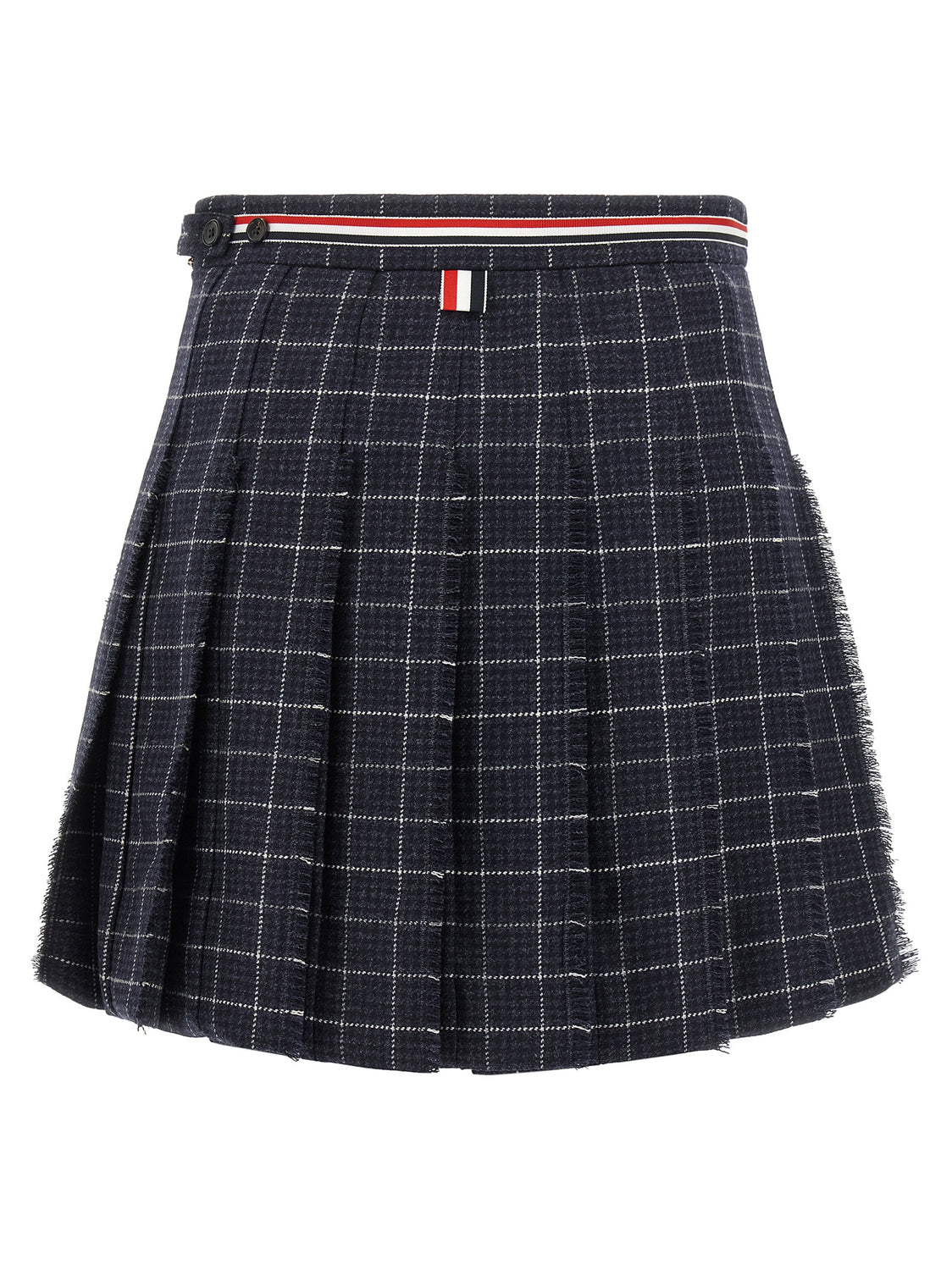 Blue Wool Long Skirt