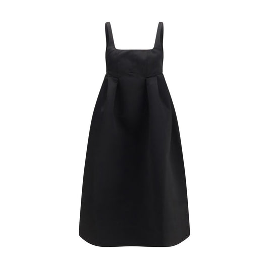 Black Polyester Casual Dress