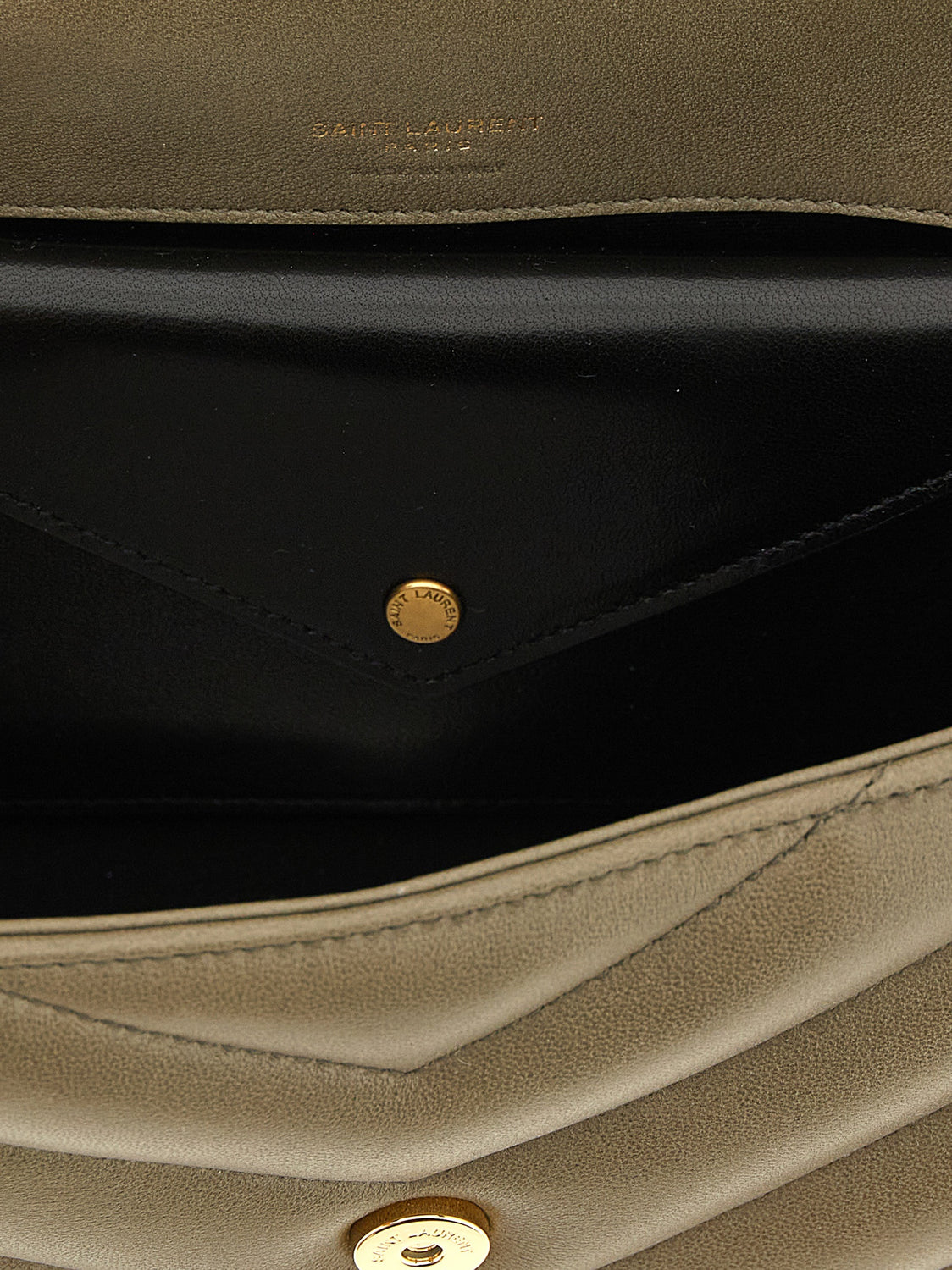 Bicolor Lamb Leather Shoulder Bag