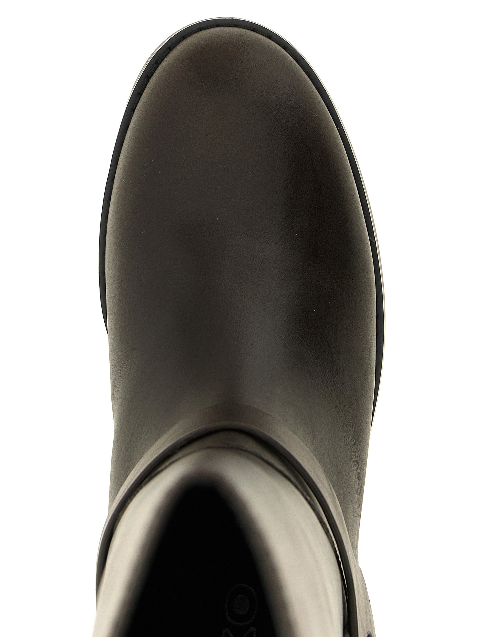 Black Cowhide Over The Knee