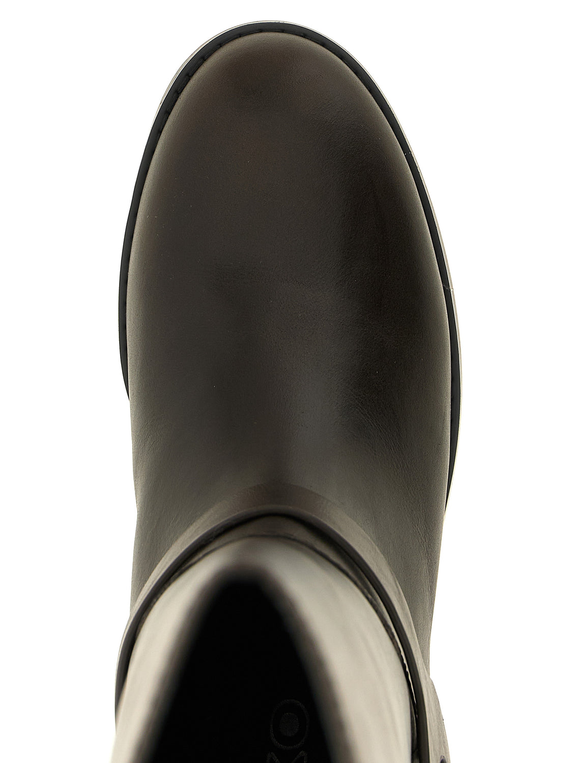 Black Cowhide Over The Knee