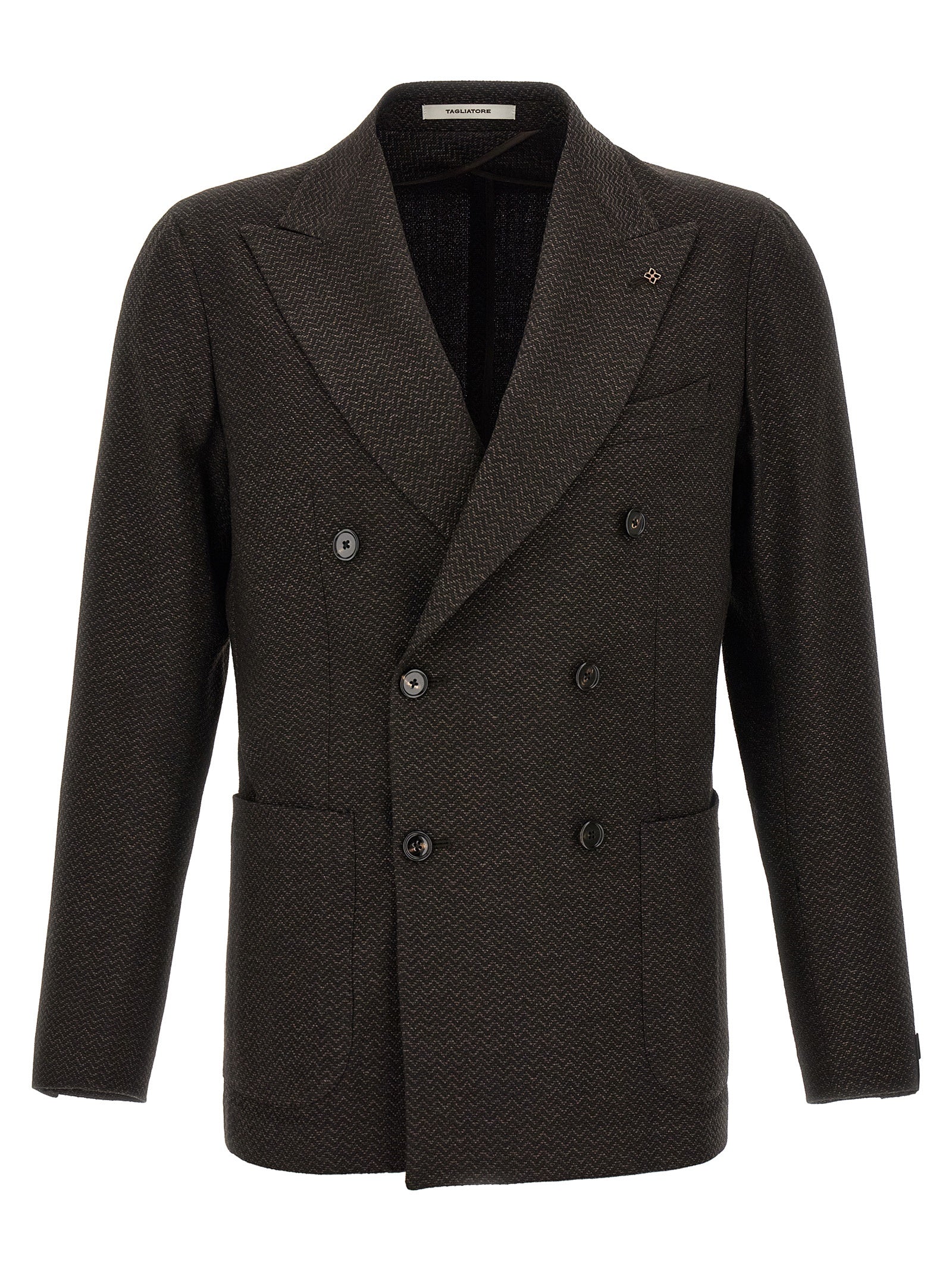 Brown Virgin Wool Blazer
