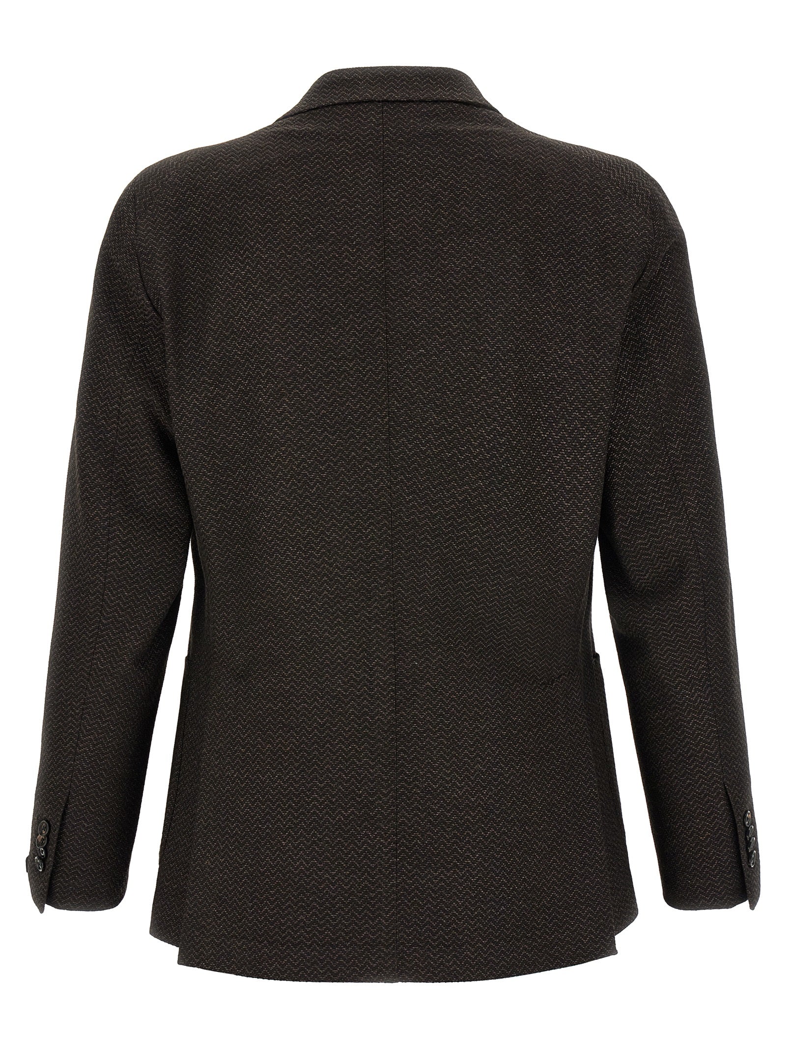 Brown Virgin Wool Blazer