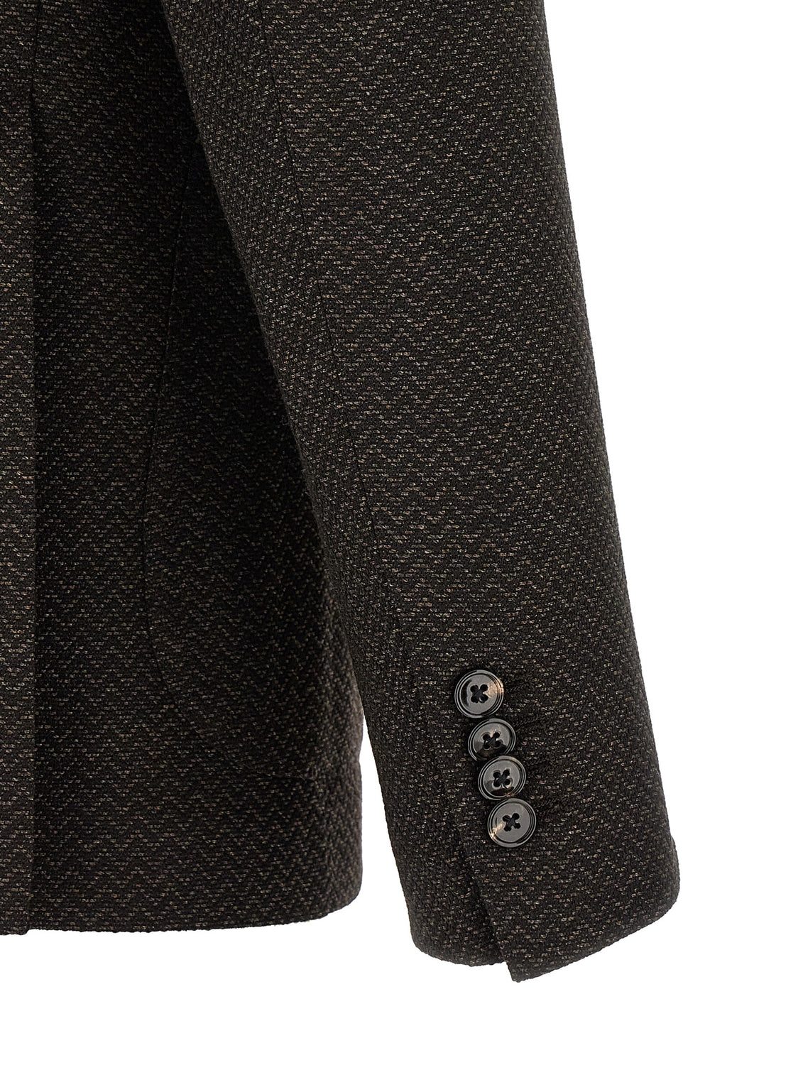 Brown Virgin Wool Blazer