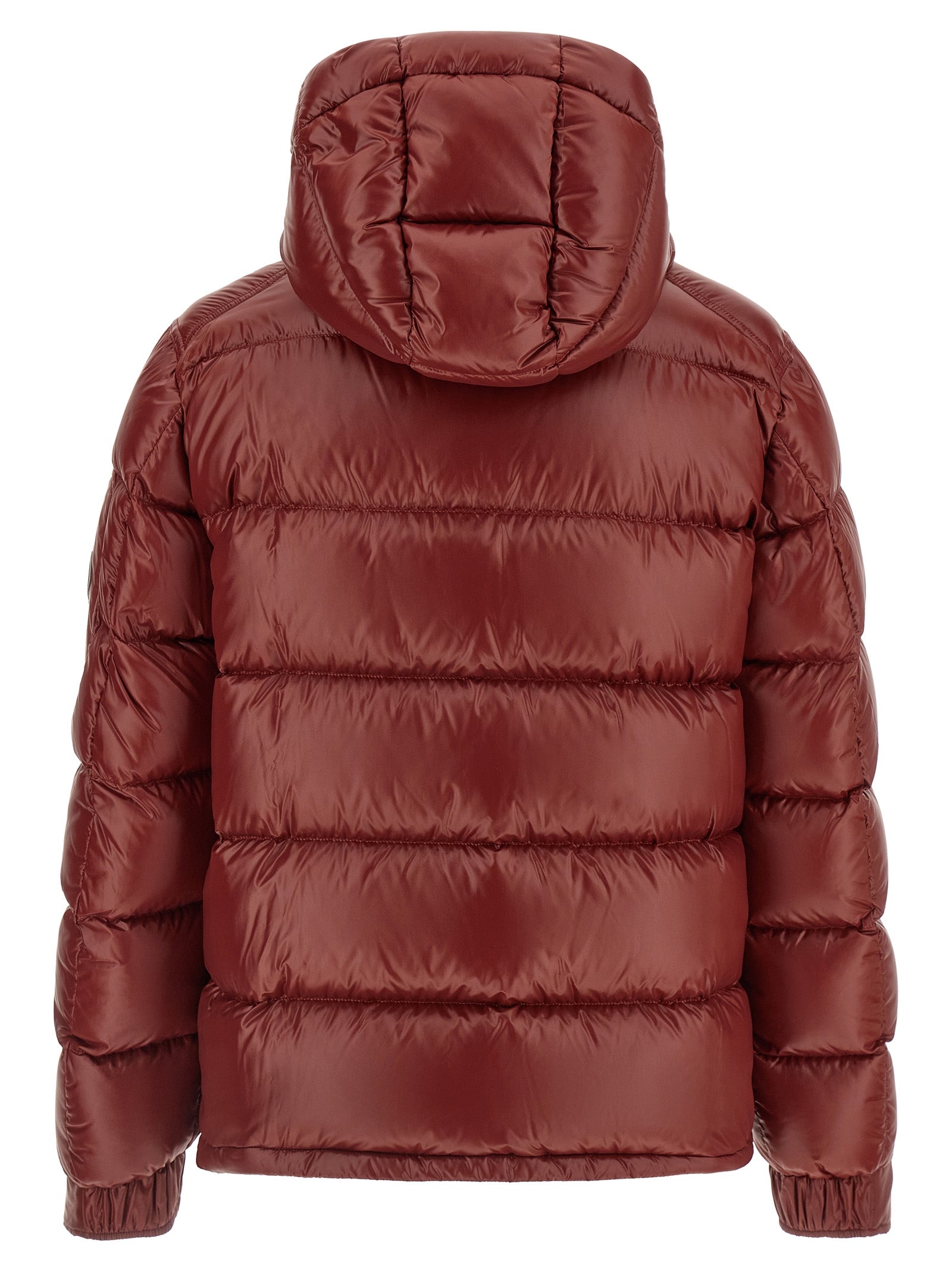 Bordeaux Polyamide Full-Length Jacket