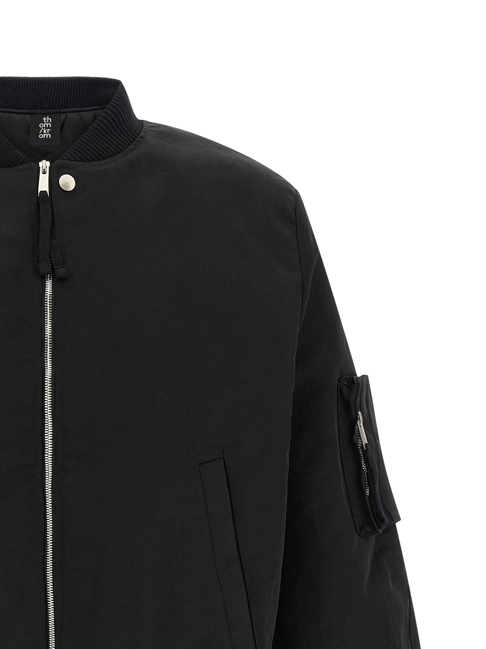 Black Recycled Polyamide Bomber