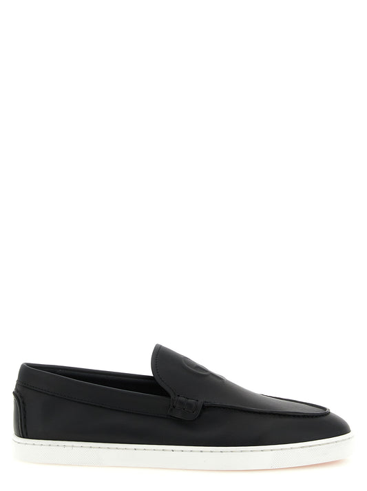 Black Calfskin Slip-On Loafers