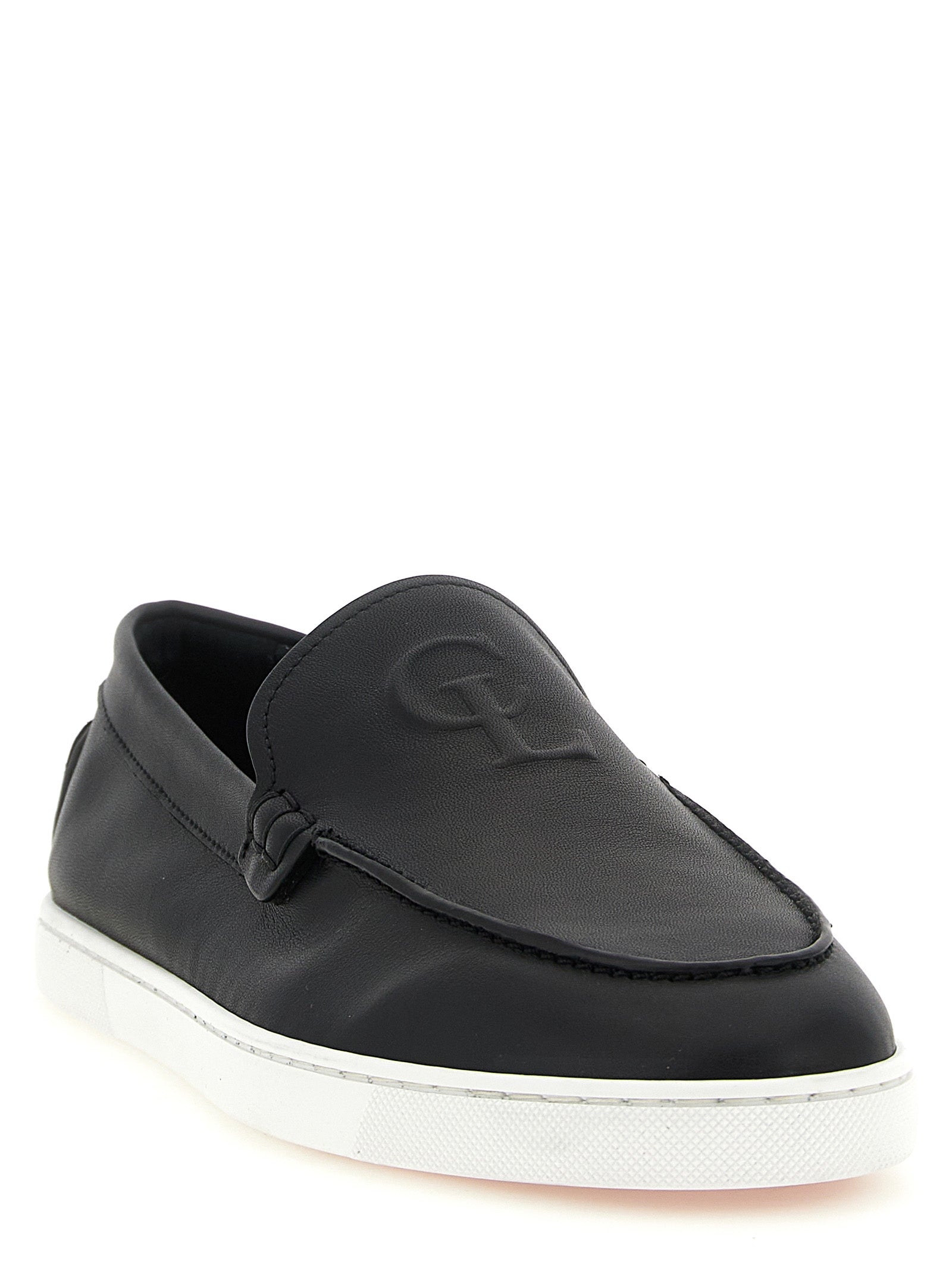 Black Calfskin Slip-On Loafers