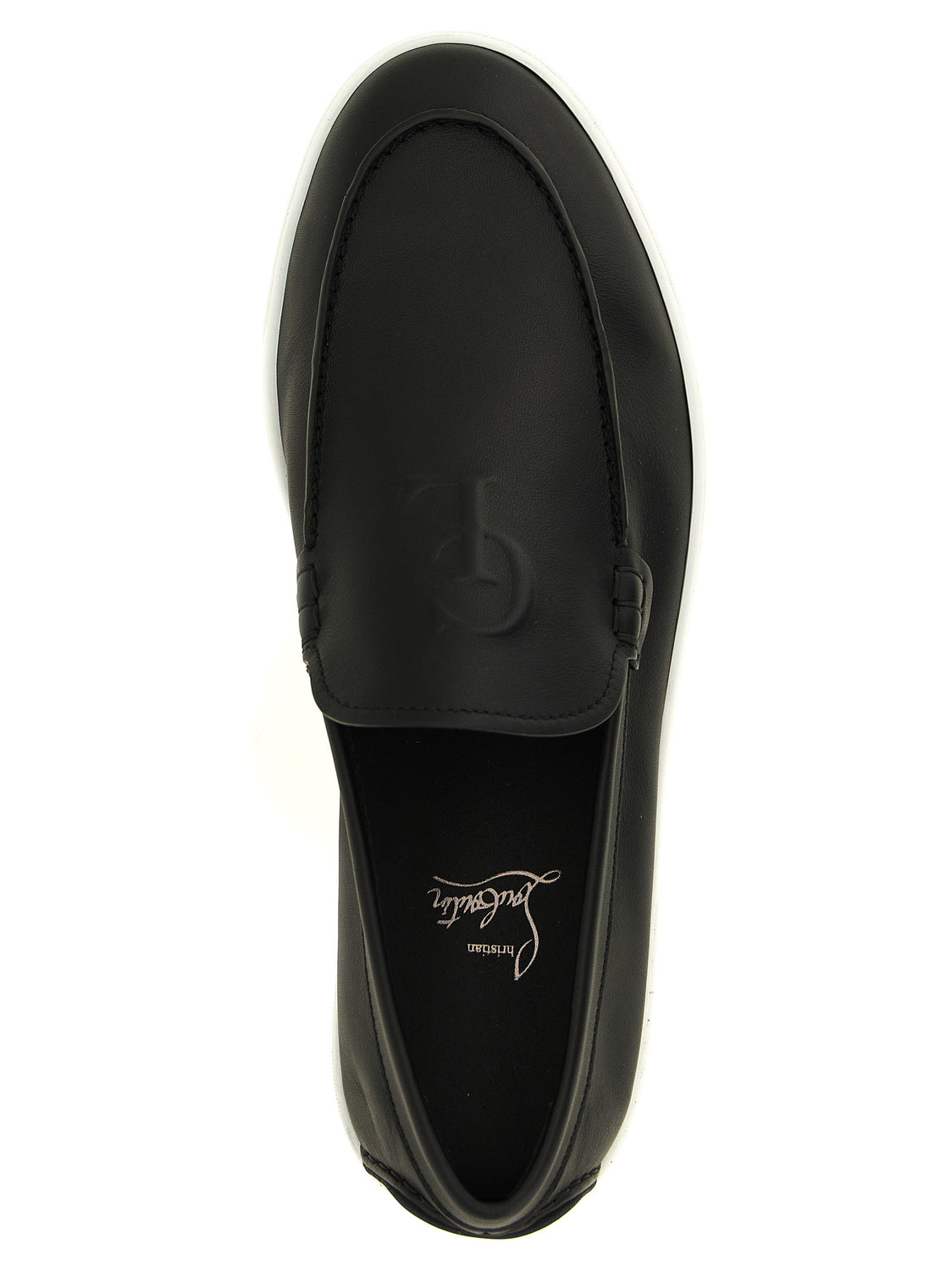 Black Calfskin Slip-On Loafers