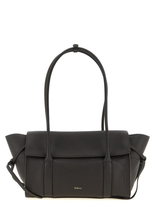 Black Calfskin Shoulder Bag