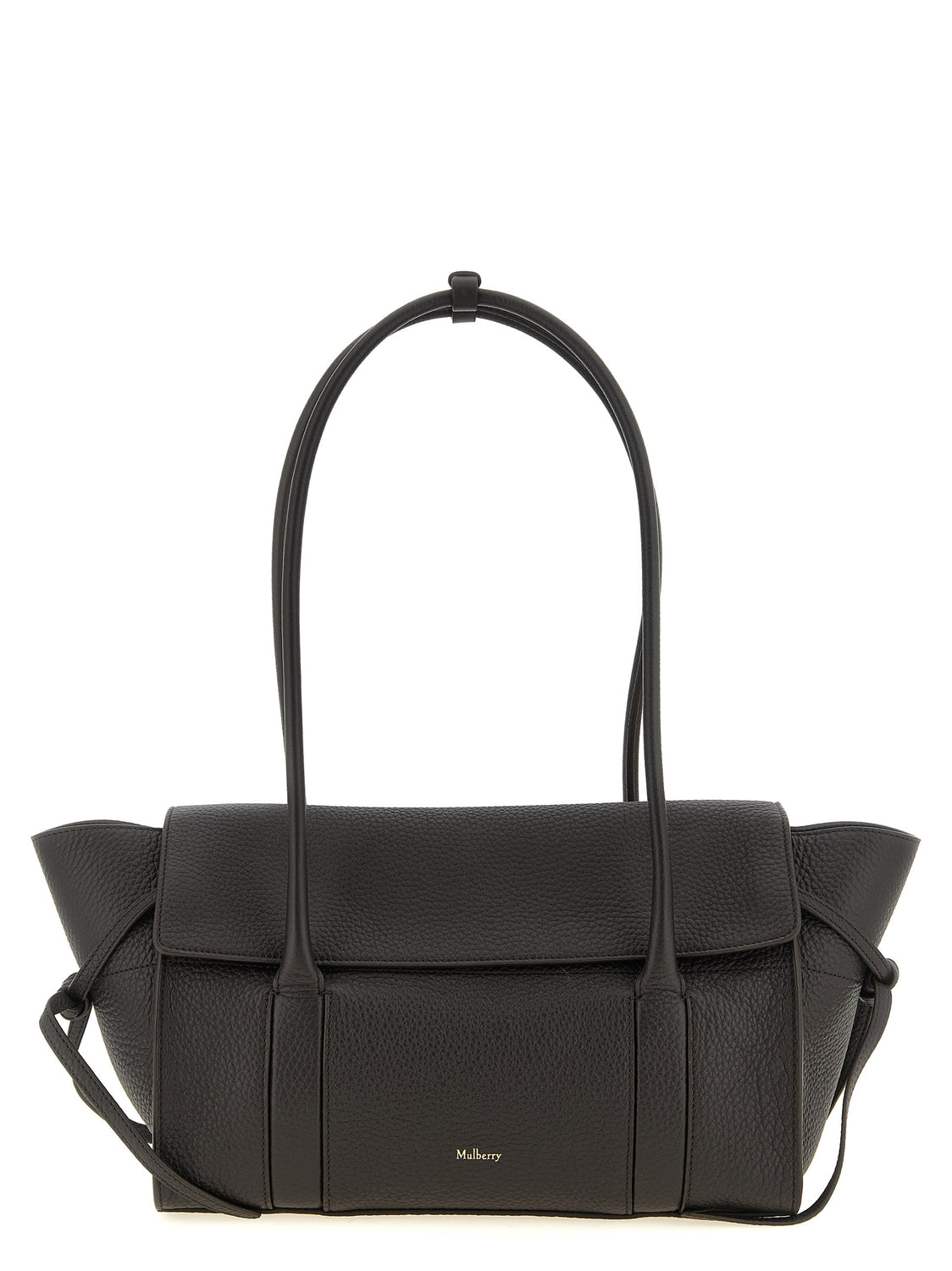 Black Calfskin Shoulder Bag