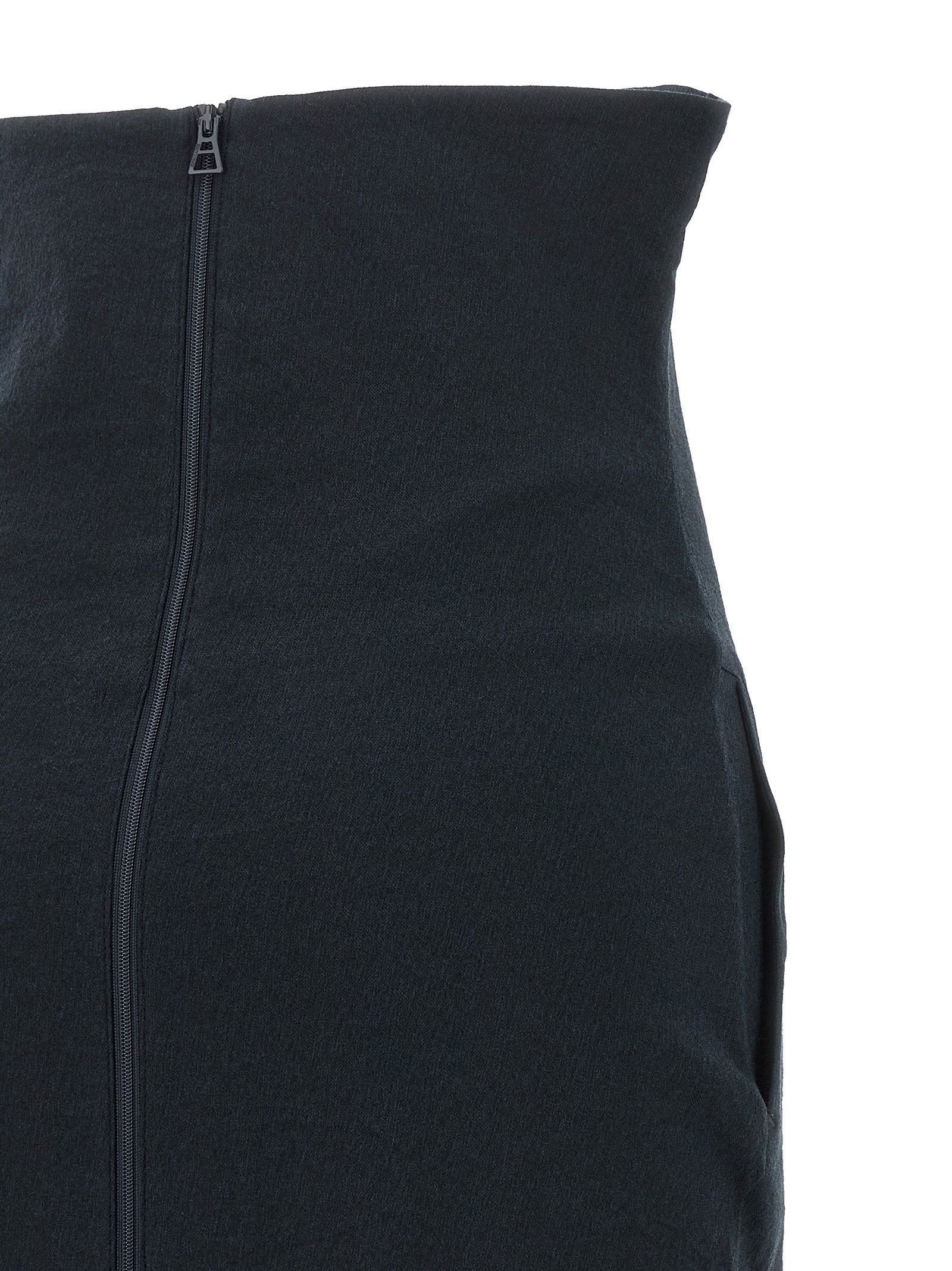 Black Paper Mini Skirt