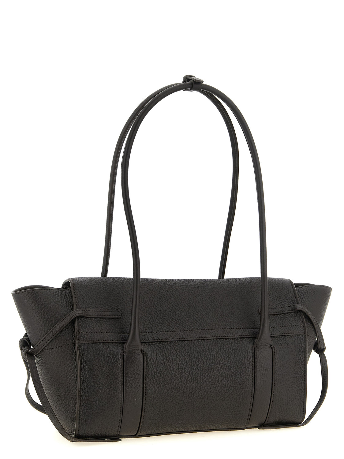 Black Calfskin Shoulder Bag