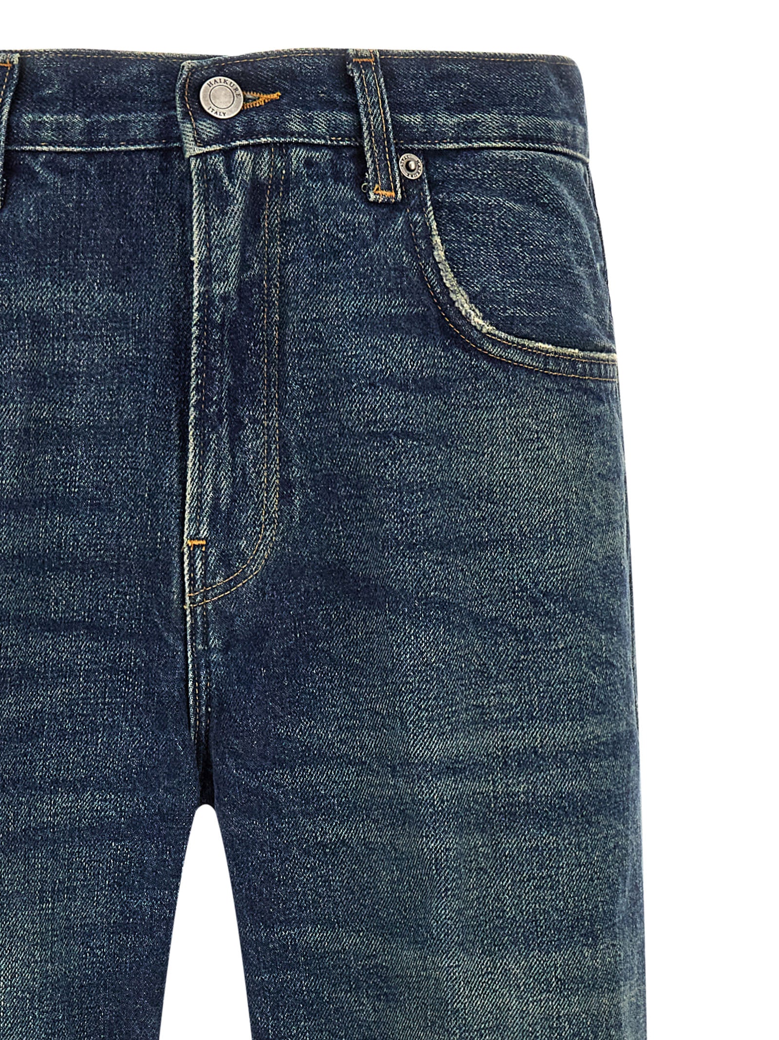 Blue Cotton Relaxed Fit Jeans