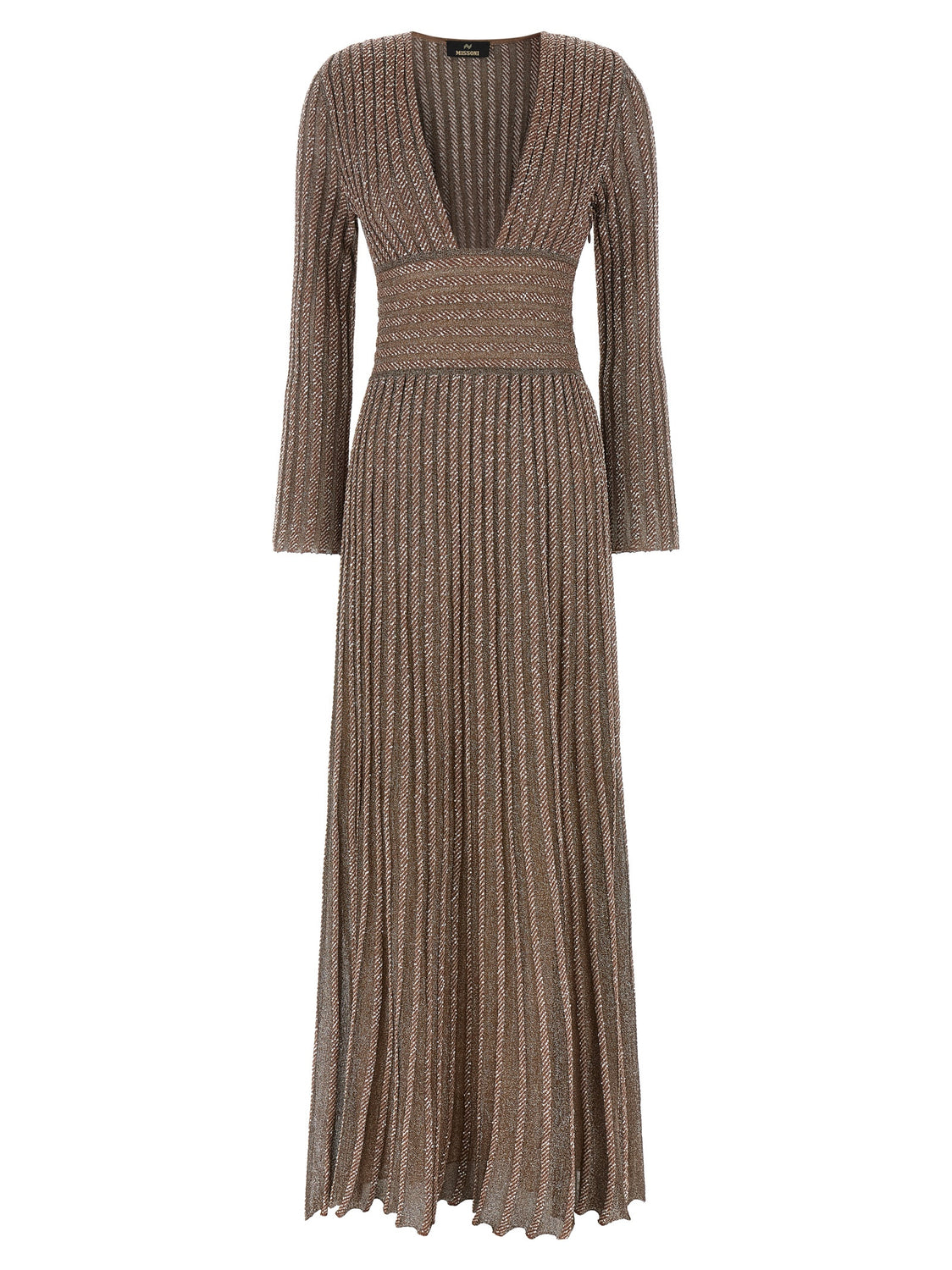 Multicolor Viscose Long Dress