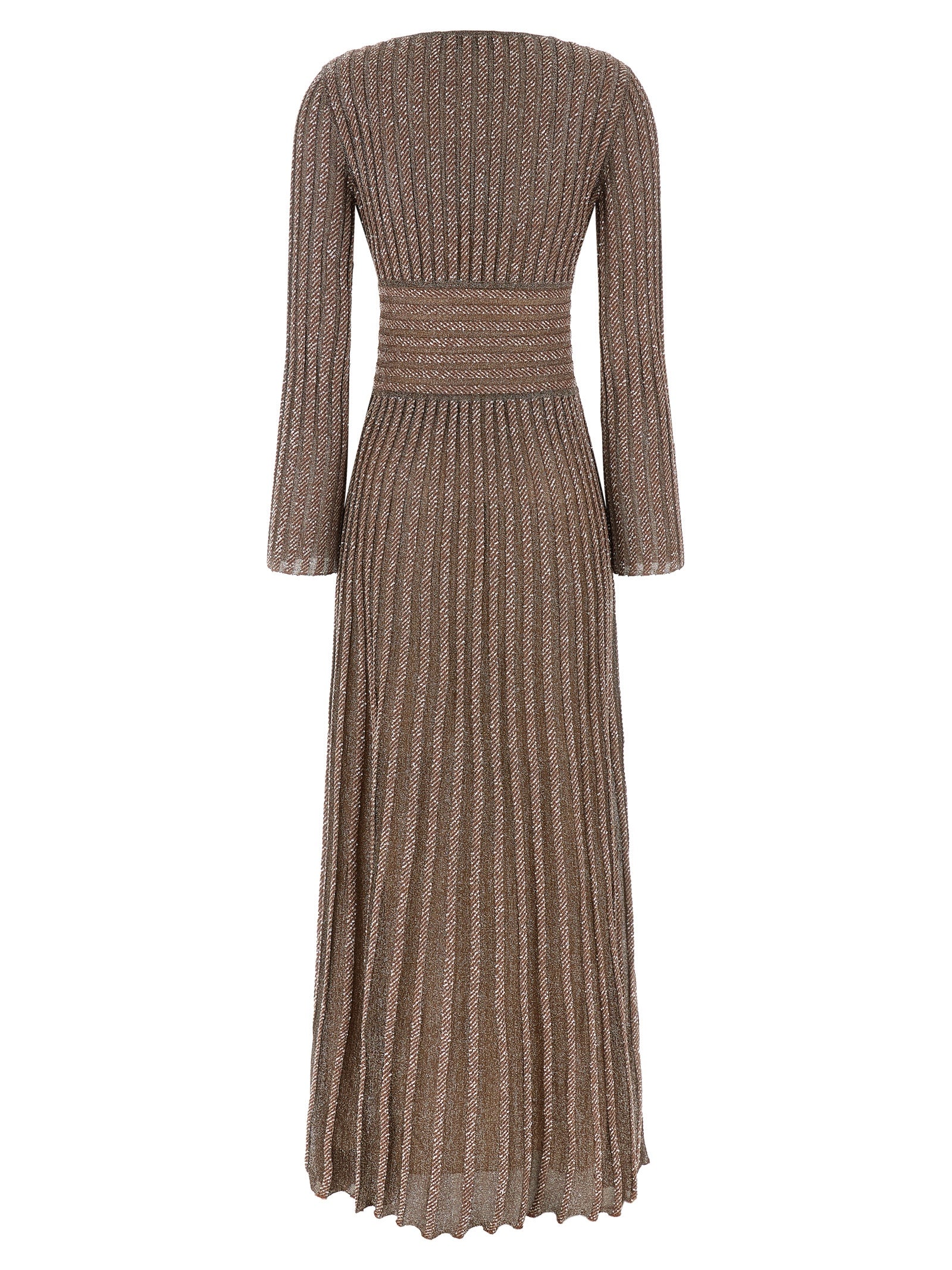 Multicolor Viscose Long Dress