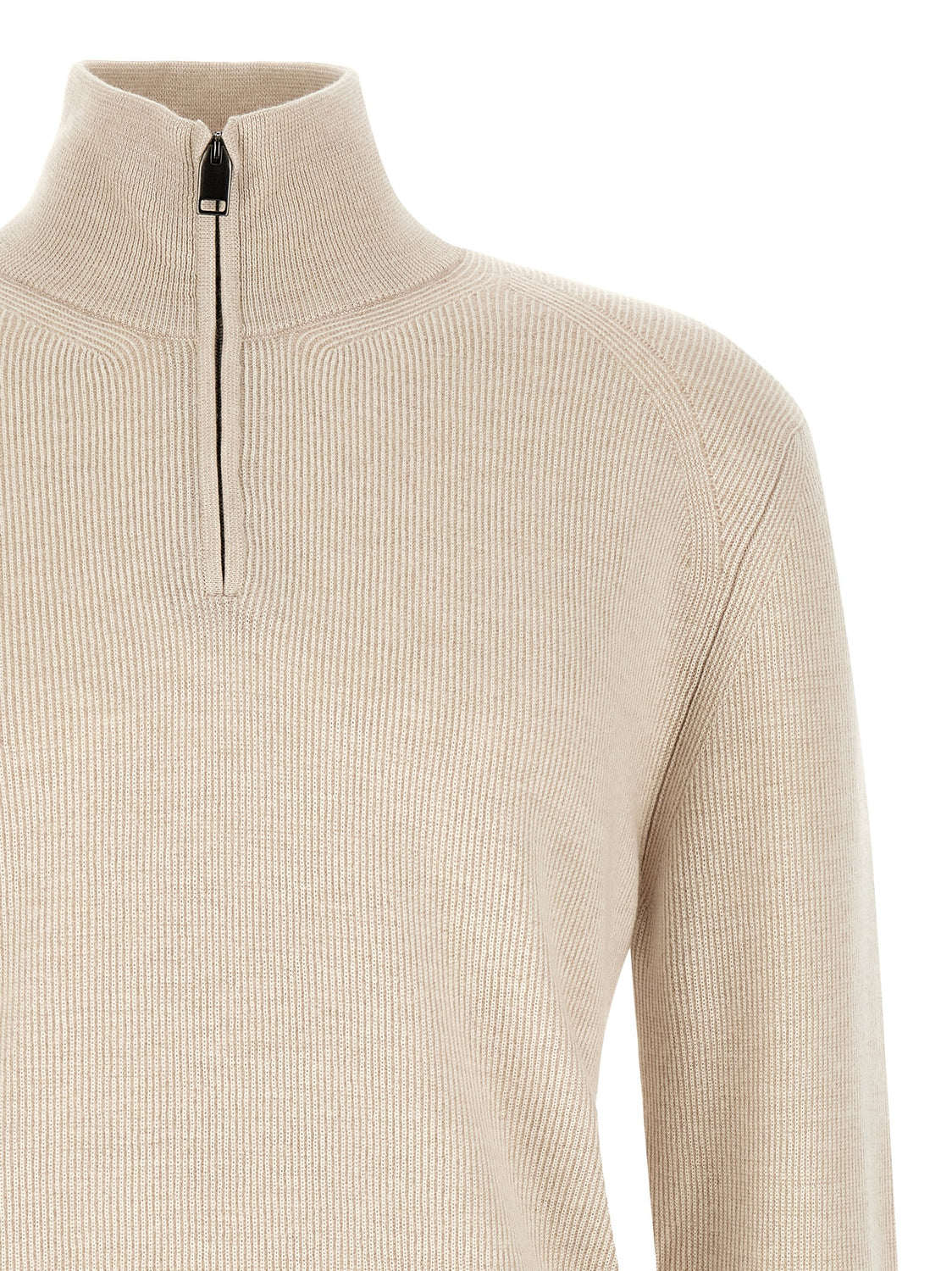 Beige Cashmere Sweatshirt