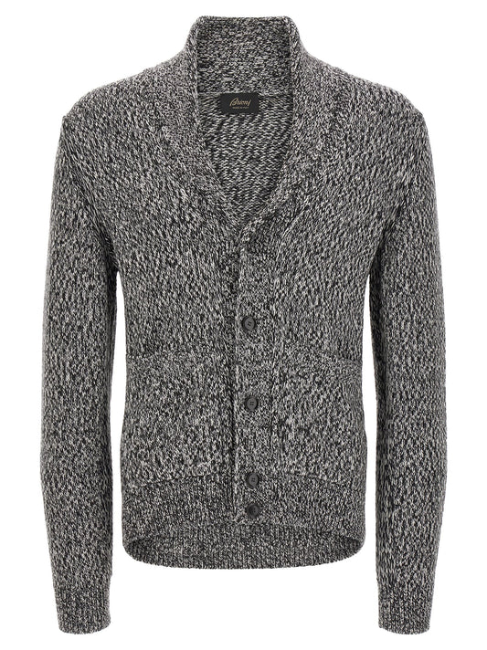 Bicolor Wool Cardigan