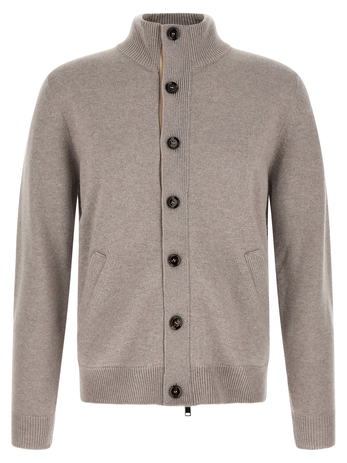 Beige Cashmere Cardigan