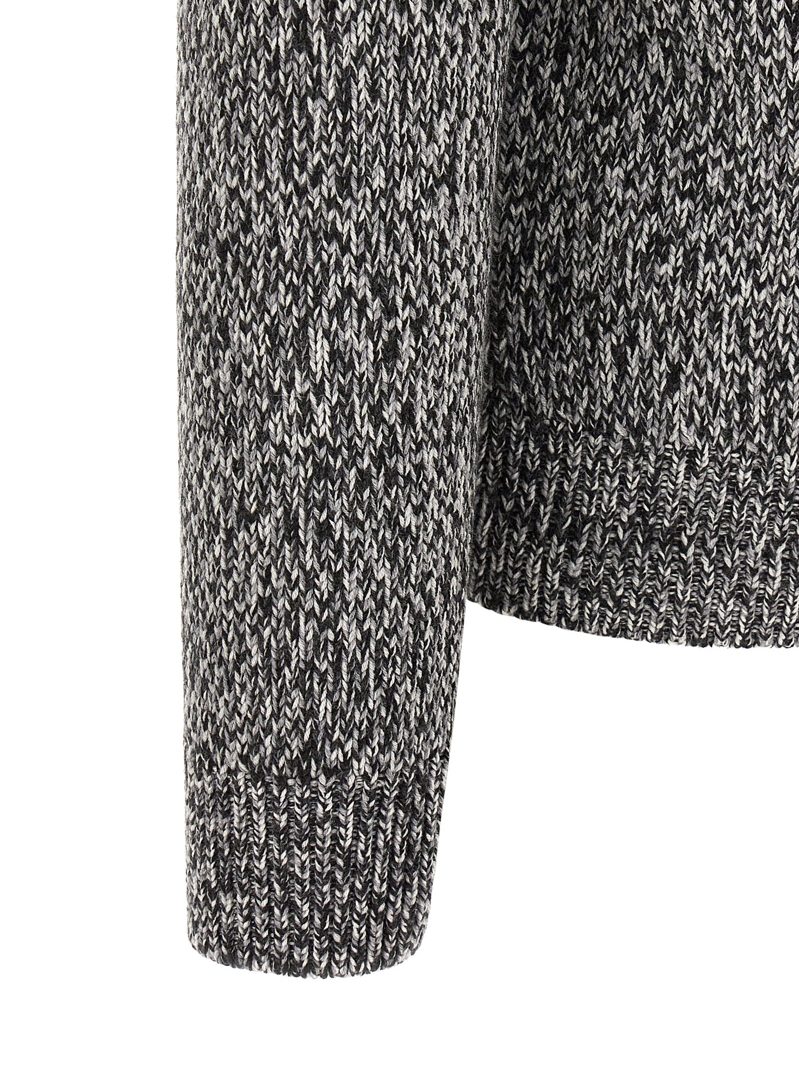 Bicolor Wool Cardigan