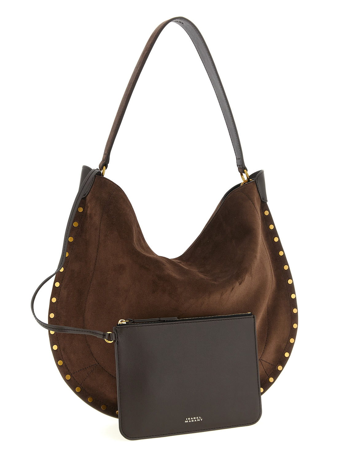 Brown Cowhide Shoulder Bag