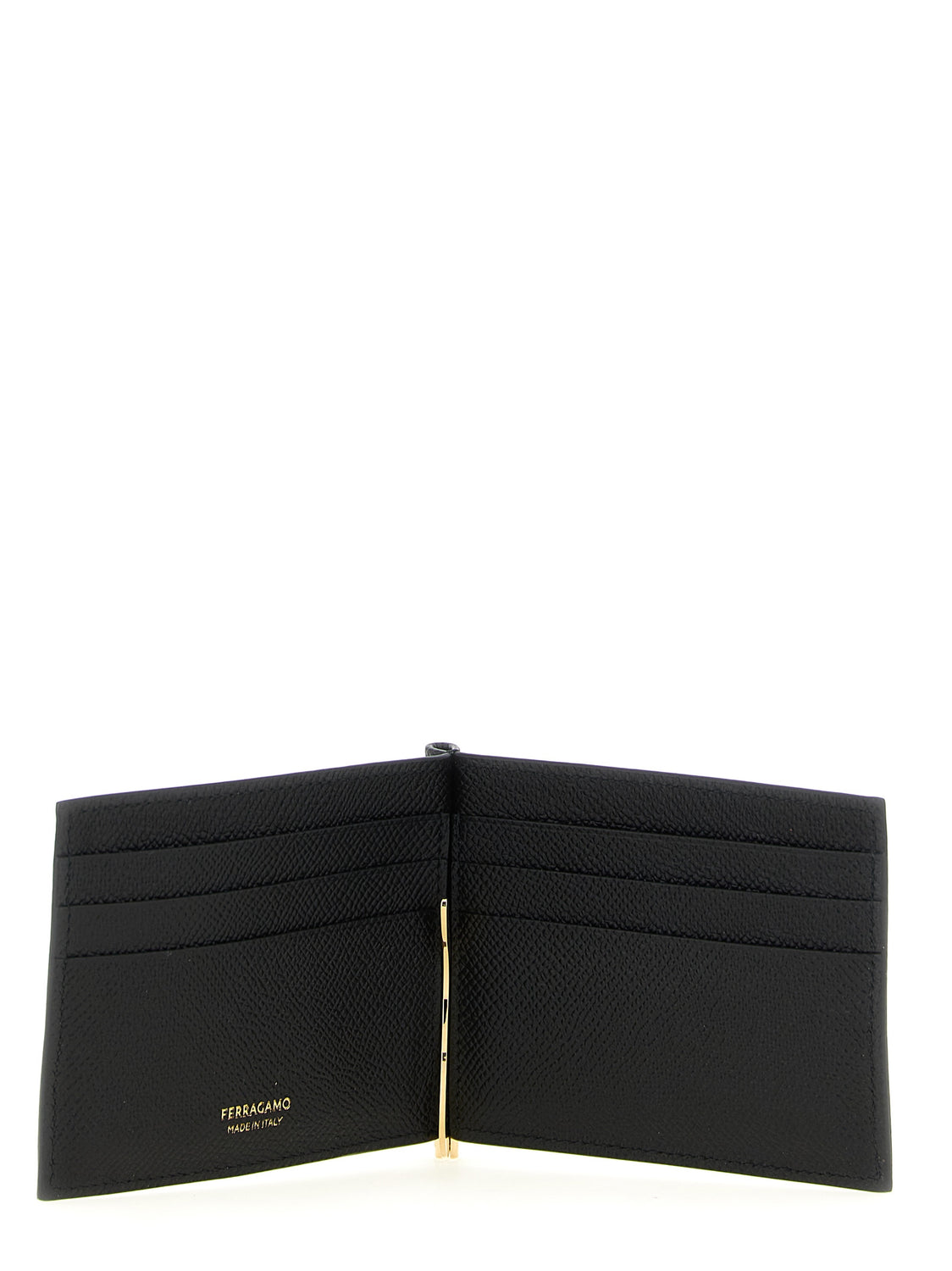 Black Calfskin Money Clip