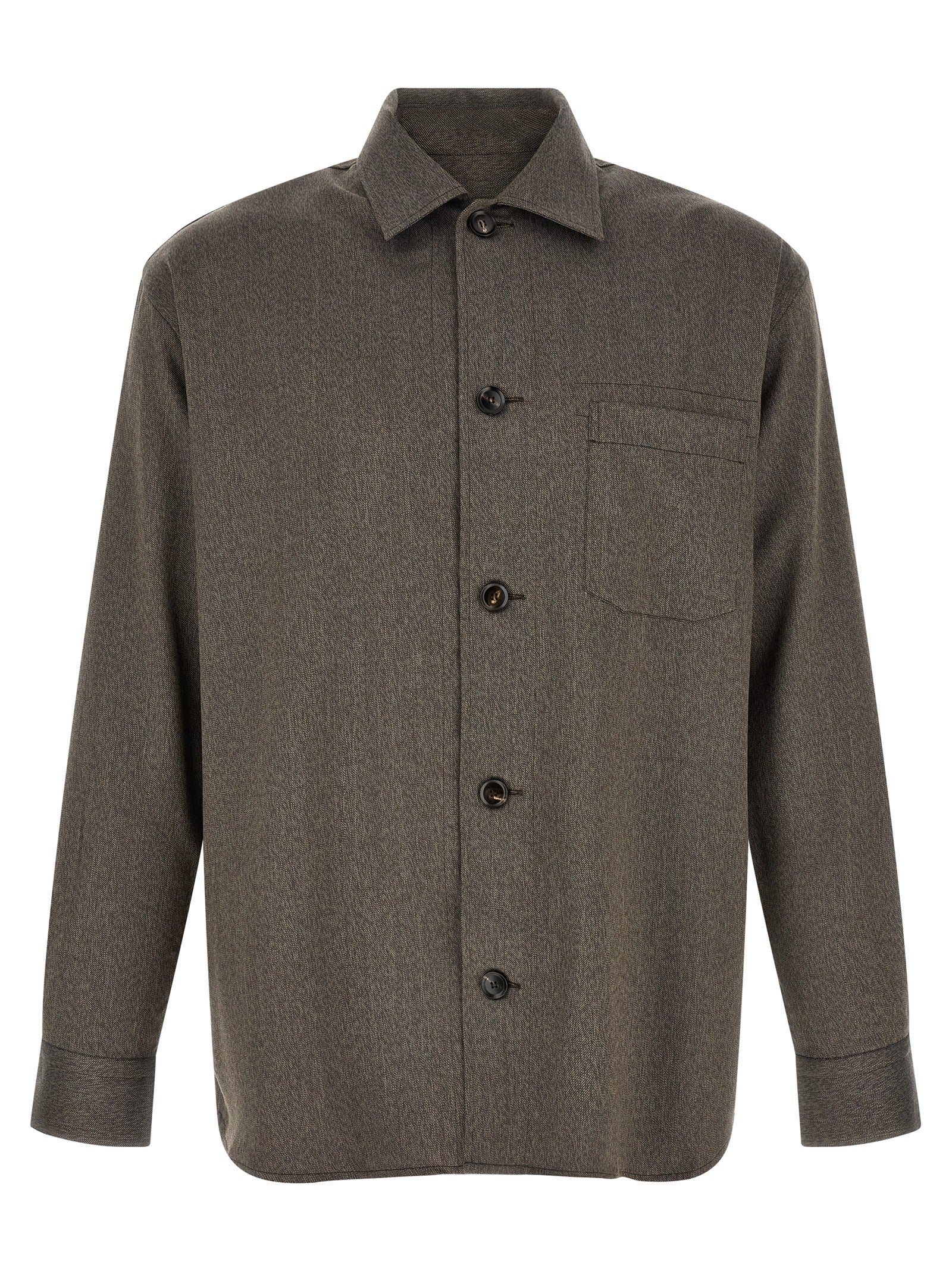 Brown Wool Blouse