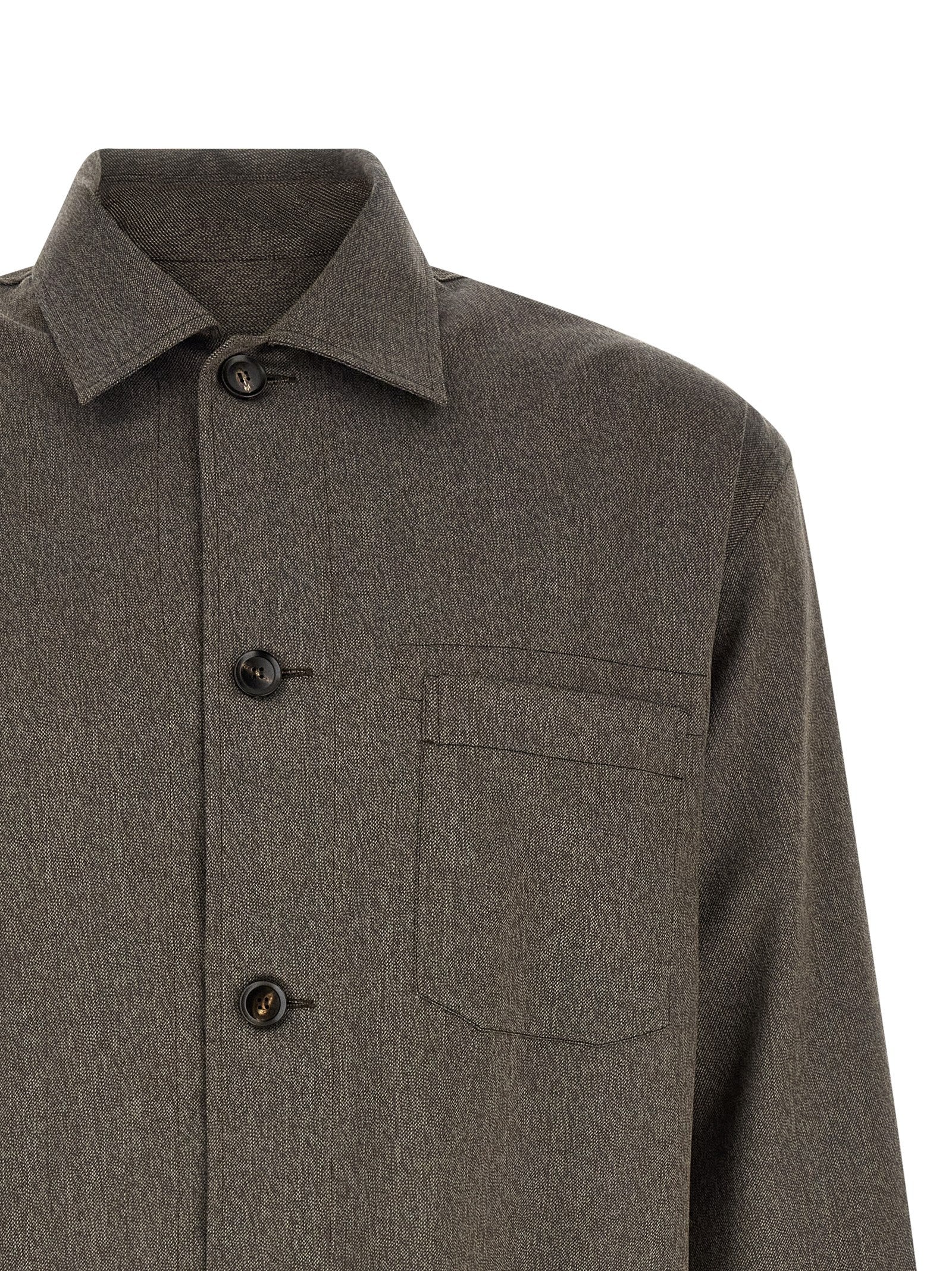 Brown Wool Blouse