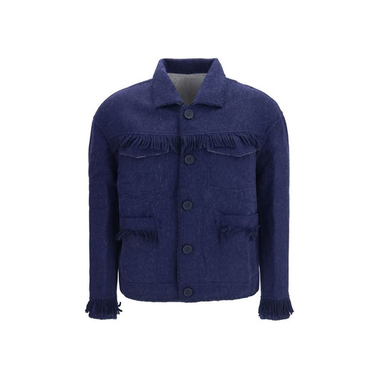 Blue Alpaca Vicugna Pacos Full-Length Jacket