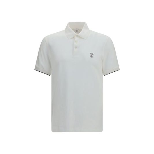 White Cotton Polo Shirt