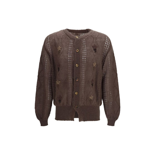 Brown Mohair Cardigan