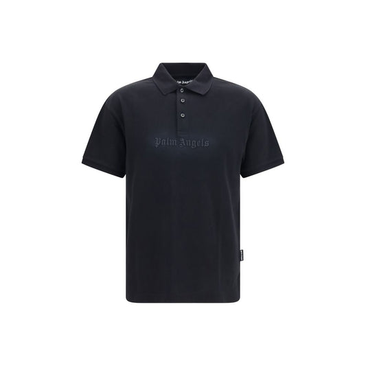 Black Cotton Polo Shirt