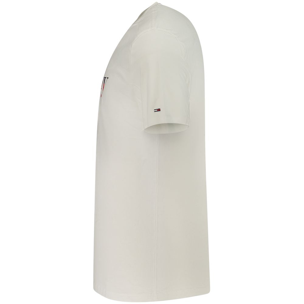 White Cotton Men's T-Shirt