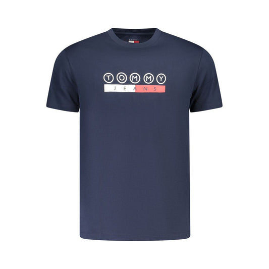 Blue Cotton Men's T-Shirt