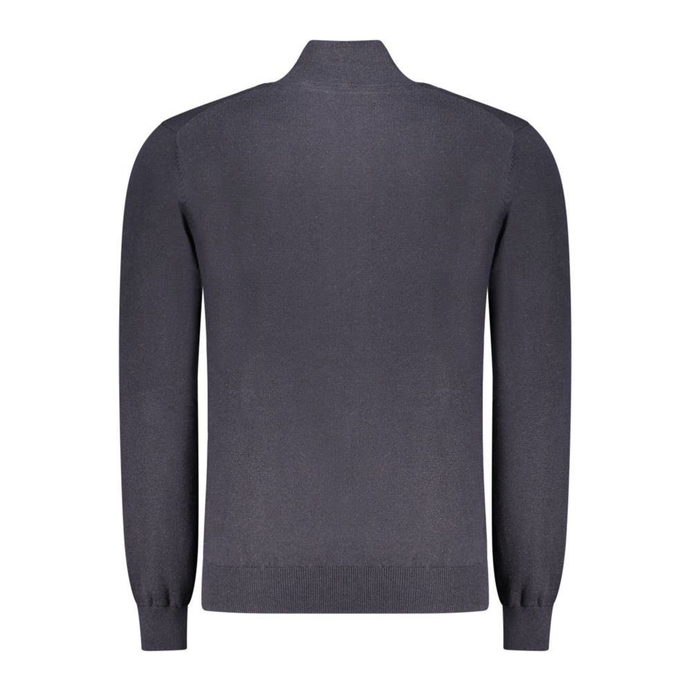 Blue Polyester Men's Sweater