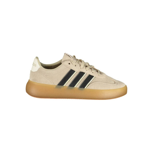 Beige Polyester Athletic Sneakers